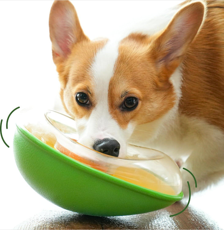 Durable Anti-Tumble Avocado Shaped Pet Feeding Bowl Dish