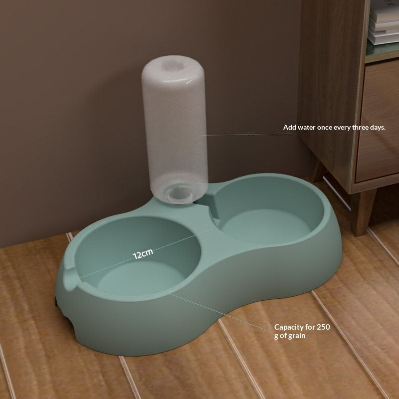 Pet Feeding And Drinking Bowl Station System