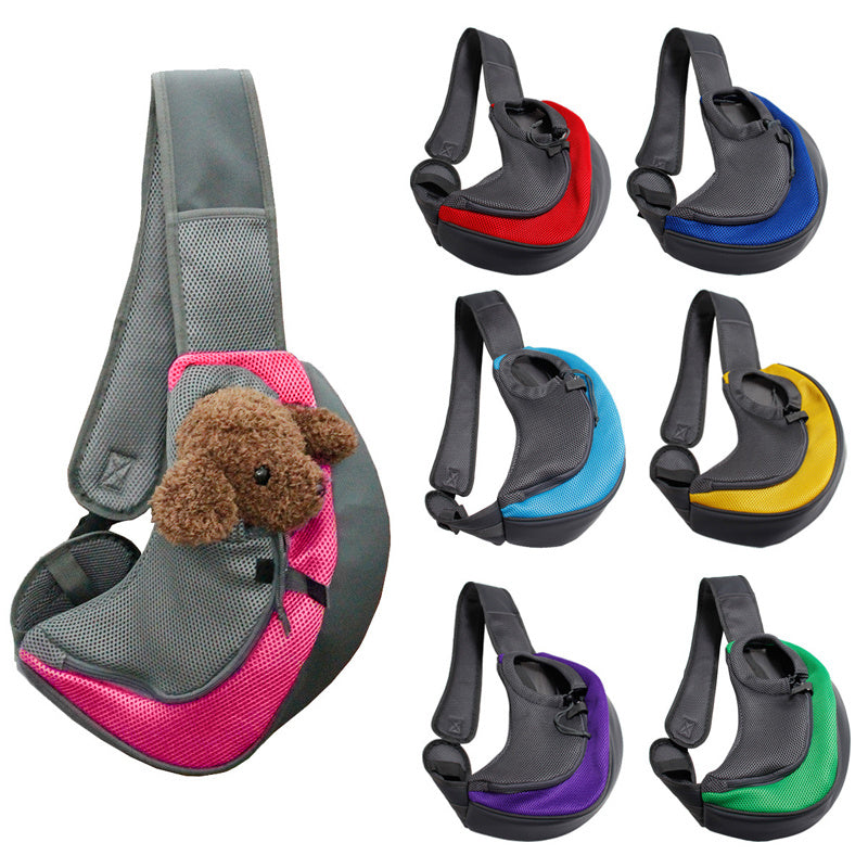 Mesh Oxford Pet Carrier Shoulder Bag Lightweight Travel Tote