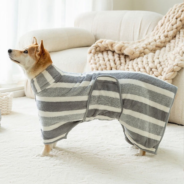Pet Bath Robe Absorbent Drying Apparel Towel