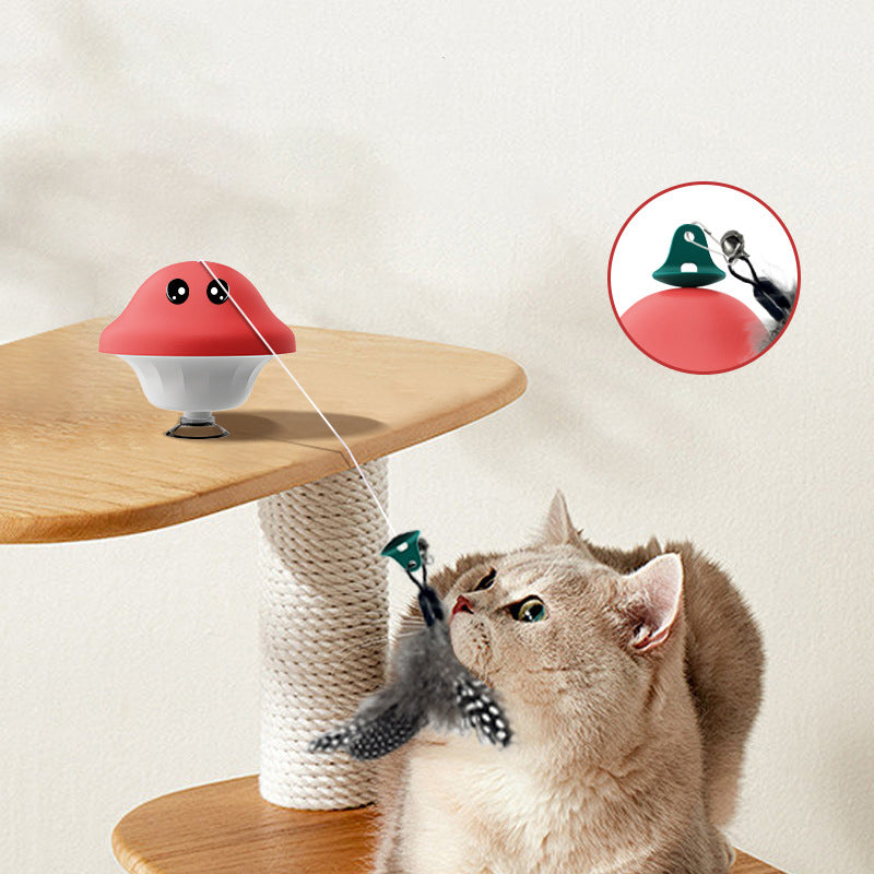 Retractable Suction Cup Wand Pet Exercise Teaser Toy