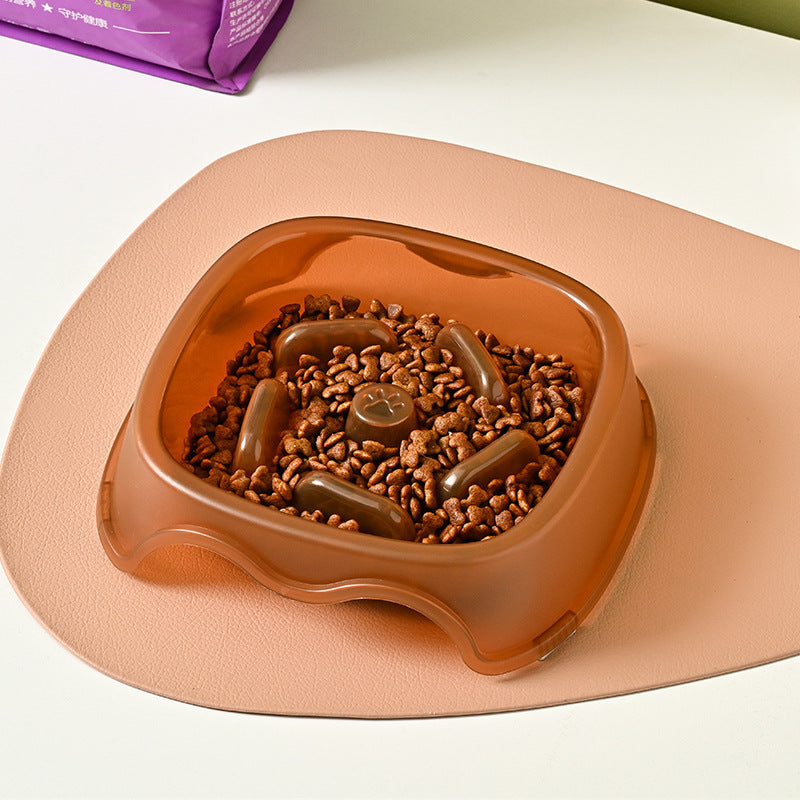 Pet Slow Feeding Anti Choke Bowl Water Feeder Dish