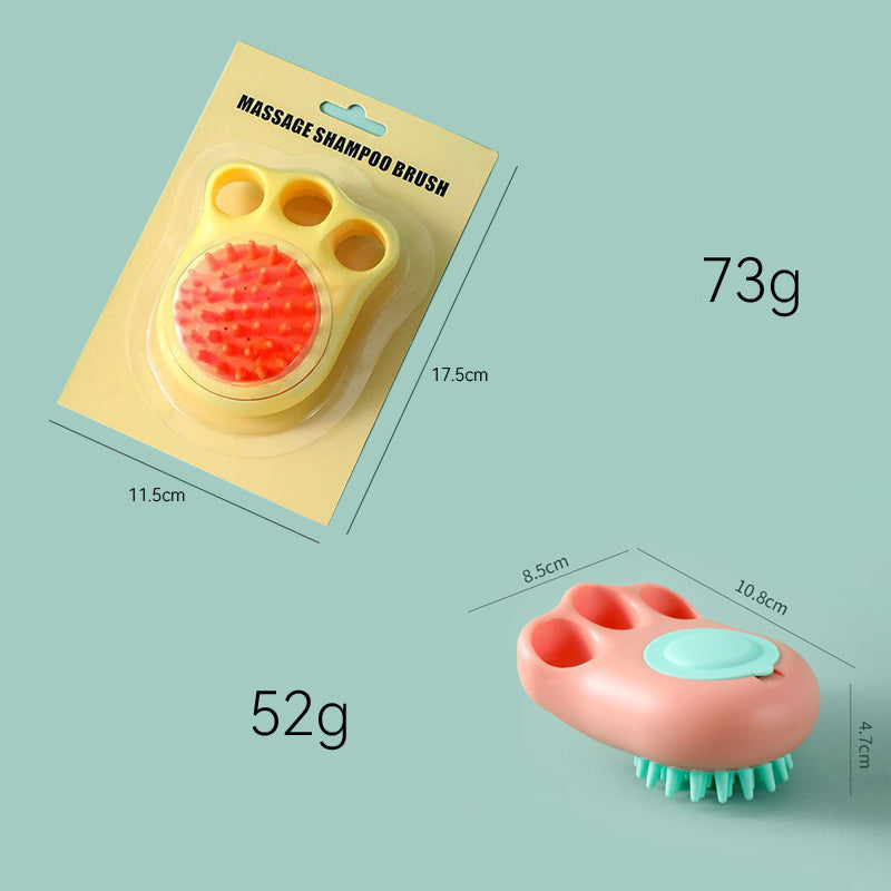 Pet Bath Massage Brush Comb Claw Cleaning Grooming Tool