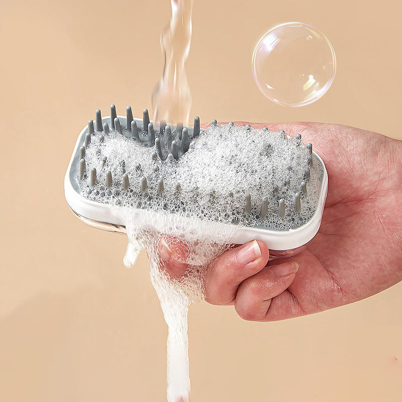 Pet Silicone Bath Massage Brush Foaming Grooming Tool