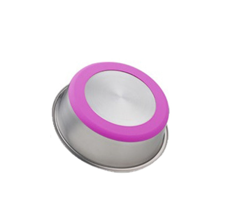 Silicone Stainless Steel Pet Feeding And Drinking Bowl Set