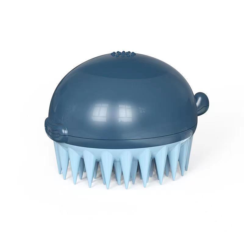 Refillable Pet Bath Brush With Shower Gel Dispenser