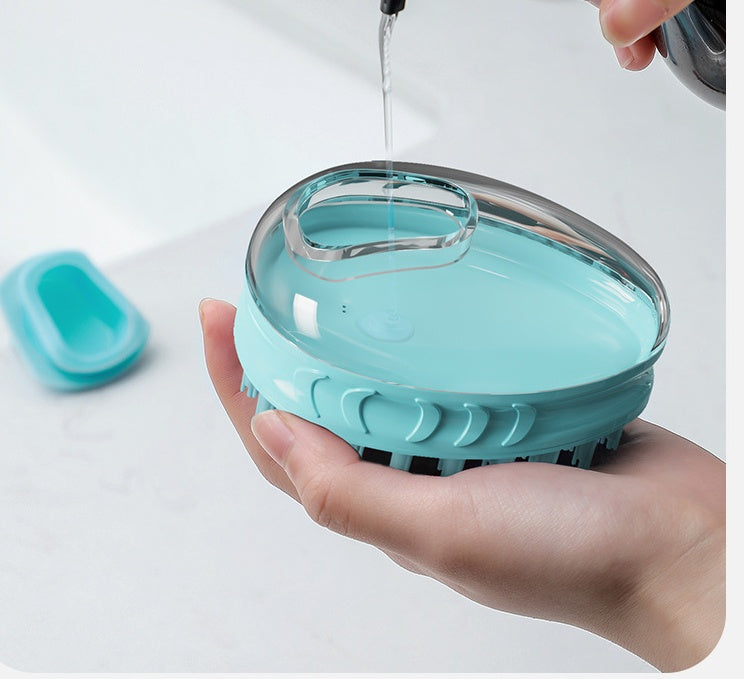 Pet Bath Massage Rub Grooming Brush Cleaning Tool