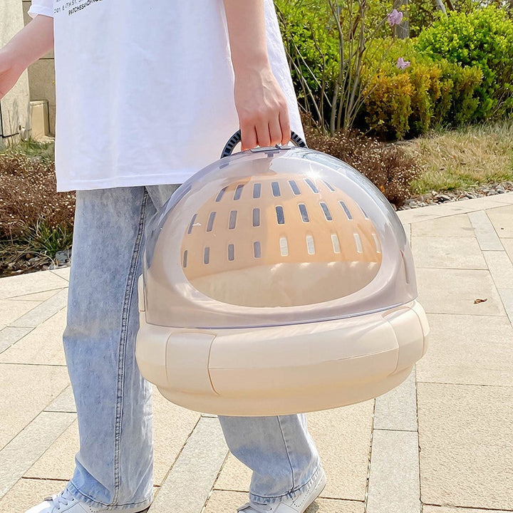 Space Capsule Pet Carrier With Panoramic View Cushion Bag