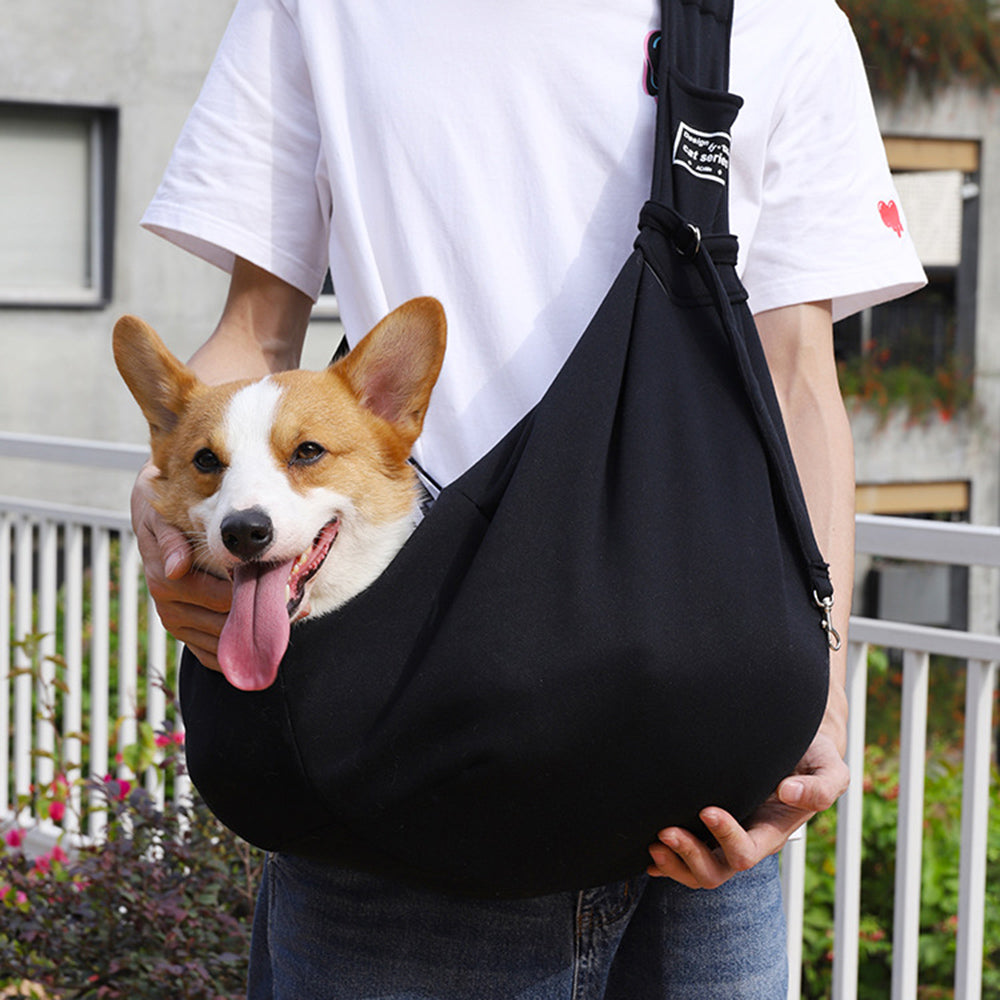 Cotton Pet Carrier Shoulder Bag Breathable Travel Sling