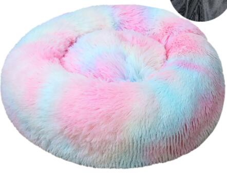 Soft Thick Plush Round Pet Sleeping Bed Cushion