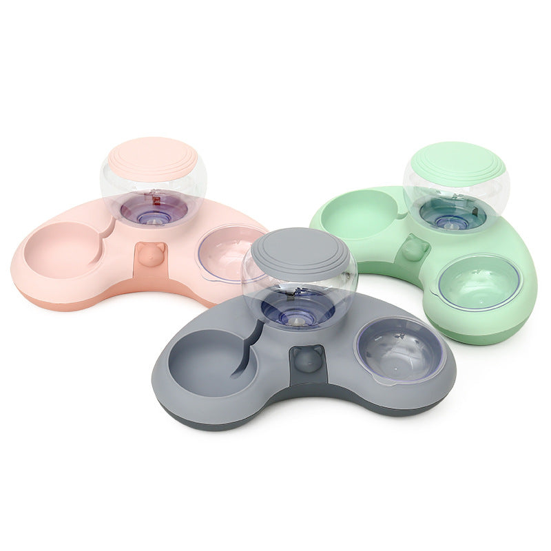 Crescent Automatic Pet Double Feeding And Water Bowl