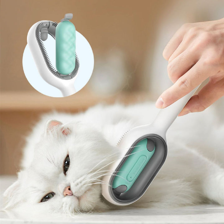 Pet Grooming Brush For Dematting And Fur Removal Tool