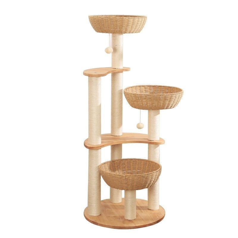 Multi Level Pet House Climbing Tree Interactive Toy Combo