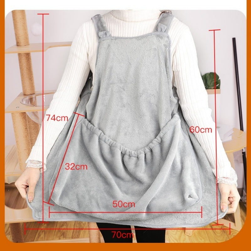Plush Pet Chest Carrier Bag For Small Pets Travel Pocket