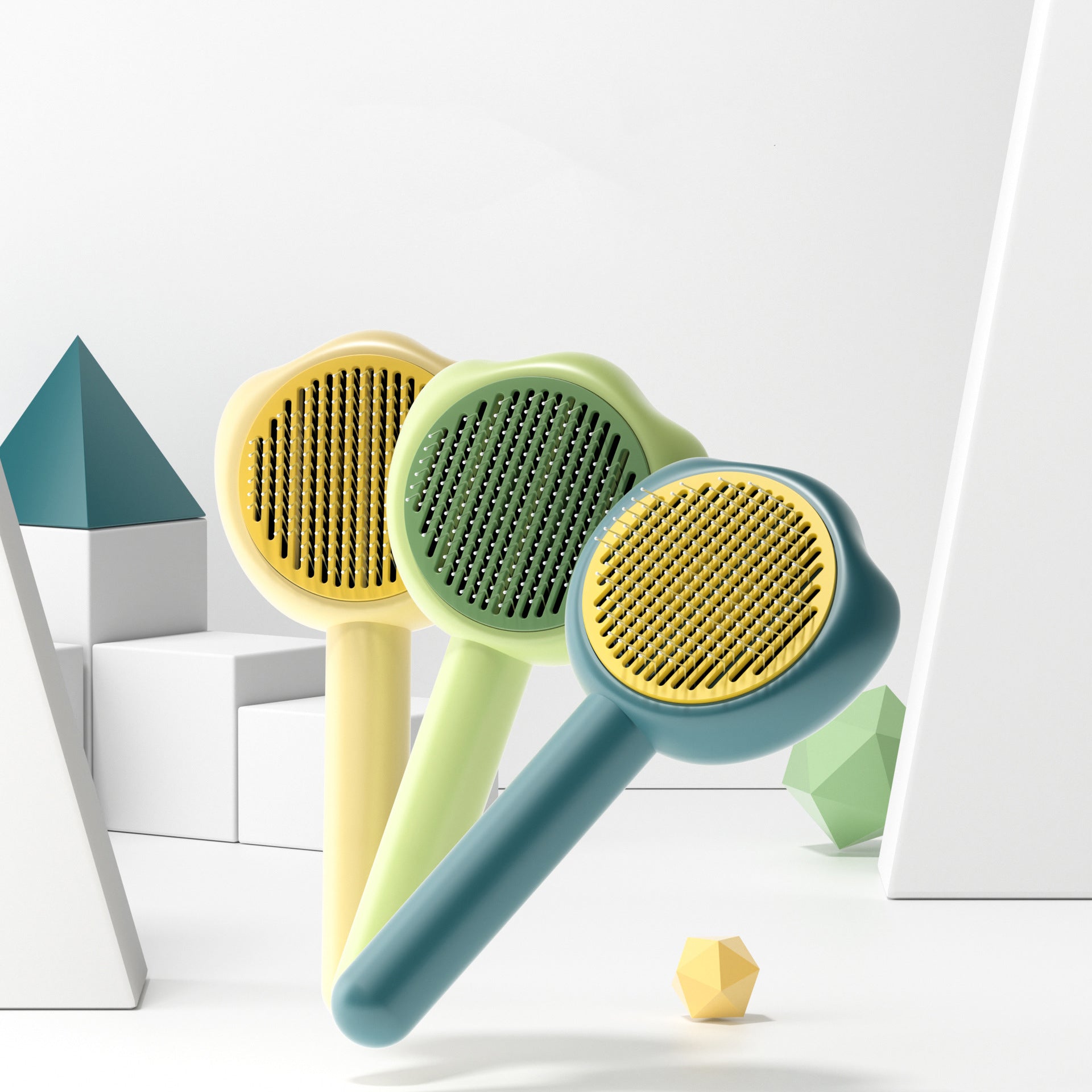 Self Cleaning Pet Grooming Needle Comb Hair Remover Tool